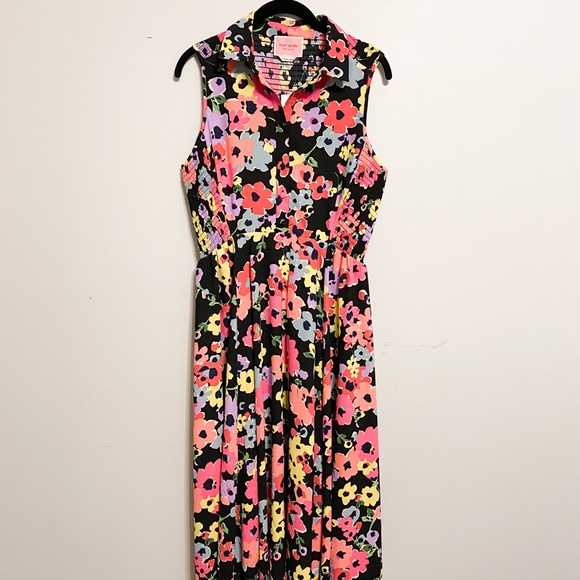 Kate spade floral bouquet midi dress Clearance